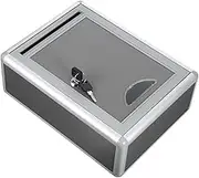 Mipcase Small Lockable Post Box Wall Mounted Aluminium Alloy Suggestion Box for Secure Mail and Complaints Durable and Convenient for Offices and Community Use