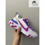 【AND.】NIKE REACT ELEMENT 55 白紫藍 透氣 緩震 運動 輕量 慢跑 女款 BQ2728-104