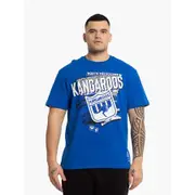 North Melbourne Kangaroos Mens 2025 Abstract Logo Tee