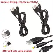 2IN1 USB DC Power Charger Data Transfer Cable for Sony Playstation PSP 1000 2000