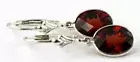 Mozambique Garnet, Sterling Silver Leverbacks, SE101
