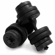 Dumbbell Weight Set Adjustable Plates Home Gym Equipment Fitness Cardio Biceps