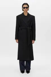 Base Wool Blazer Coat in Black - CAMILLA AND MARC® C&M