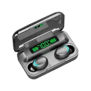 Mini F9 Wireless TWS Bluetooth 5.0 Sports Stereo In-Ear Headphones For Sports Fitness For All Smartphones - black