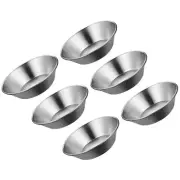 6 Pcs Fruit Tart Pan Non- Stick Egg Stainless Steel Mold Baking Kit