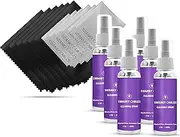 Swanky Computer Screen Cleaner Kit: Electronic Cleaner Spray 2oz + Microfiber Cleaning Cloth for Tv Cleaner - Ipad Screen Cleaner - Iphone Cleaner - Monitor Cleaner - Laptop Screen Cleaner (Pack of 6)