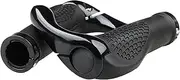 Black Ergonomic Double Lock-on Cycle Handlebar MTB Bike Handle Bar Rubber Grips