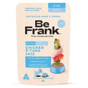 Be Frank Grain Free Kitten Chicken & Tuna Pate Wet Cat Food 85g 12x85g