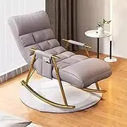 FYNBSSA Living Room Bedroom Rocking Chair Lounge Armchair Back Adjustable Comfy Chair Modern Rocker Glider Waterproof Tech Cloth Rocking Chair