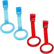 VICASKY Nursery Cot Ring Baby Pull up Rings Zip Ties Walking Assistant for Boys and Girls