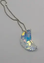 Swarovski Crystal Clear AB 30mm Moon 6722 Suncatcher/ Prism/ Ornament