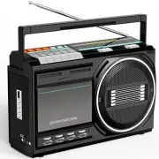 Cassette Player Recorder Bluetooth:Retro Boombox Radio FM/AM/SW - Type I/II T...