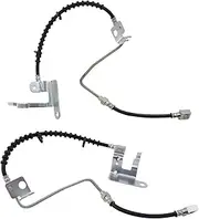 TRQ Brake Hose Set Compatible with 2006-2007 Chrysler Town & Country Dodge Grand Caravan