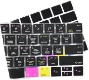 X Shortcuts Silicone Keyboard Cover for MacBook Pro M1 M2 14 16 Touch Logic Pro