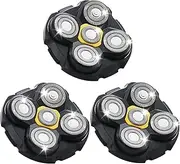 Shaver Replacement Heads Compatible with Microtouch Titanium Head Shaver, for Bald Men 3 Pack