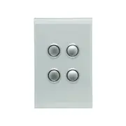 Clipsal Saturn Series Switch 4 Pb 4000 Series Including Saturn Horizontal Ocean Mist - 4064PB-OM