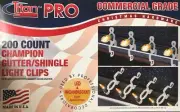 200 Dyno / Titan PRO Commercial Grade Champion Gutter/Shingle Light Clips - NEW