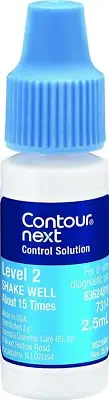 CONTOUR NEXT Control Solution for Glucose Test Meter, Level 2, 2.5Ml Bottle