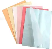 VOSO 60 Sheets 19.7x13.8 Inch Tissue Paper, 6 Metallic Colors Tissue Paper Bulk Gift Wrapping for DIY Art Craft, Pearlescent Shimmer Paper Gift Wraps for Wedding, Birthday, Party, Festival Favor Decor