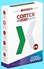 60 ULTIMATE GUARD CORTEX MATTE GREEN JAPANESE Card SLEEVES Deck Protector Small