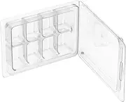 50 Packs Candle Molds for Candle Making Wax Melt Molds Clear Wax Melt Clamshells Empty Plastic Containers 8 Cavity Plastic Cube Tray for Wickless Candles