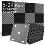 6-24Pack Acoustic Panels Sound Proof Foam Panels Wall Acoustic Foam Panels