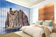 3D Mountain 8 Blockout Photo Curtain Printing Curtains Drapes Fabric Window AU