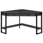 42 Black Corner Computer Desk