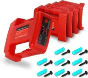 5-Pack Battery Holders Compatible with Milwaukee 18V Battery with USB & Type-C