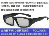 在飛比找Yahoo!奇摩拍賣優惠-被動式圓偏光3d眼鏡 LG VIZIO BenQ SONY 