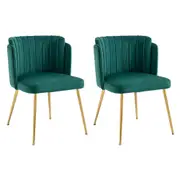 Luxe Living Kiama Dining Chair in Juniper Velvet - Set of Two