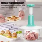 Hand Press Push Food Processor Chopper Chopping Fruits Cutting` Vegetable M29C