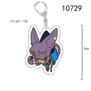 Dragonball Peripheral Acrylic Pendant Anime Keychains Dragon Ball Beerus