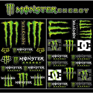 [3 套銷售] Monster Energy Motorcycle Vinyl Helmet Sticker Decal
