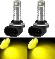 LED 20W 881 H27 Golden 3000K Two Bulbs Head Light Replacement ATV UTV Lamp Fit