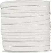 YELARXI Double Fold Bias Tape for Sewing, Quilt Binding Cotton Bias Tape Double Fold 1/4 Inch 25 Yards Fit for Hemming Seaming DIY Crafts Piping - (White)