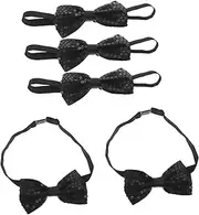 CIMAXIC Djustable Bow Ties Sequin Stylish Men's Bow Tie Sequin for Wedding Party Banquet Sparkling Sequin Detail