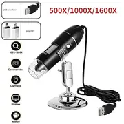500X 1000X 1600X Digital Microscope Camera 3in1 Type-C USB Portable Electronic Microscope For Soldering LED Magnifier For Cell Phone Repair