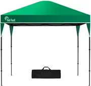 3x3m Ultra Compact Folding Gazebo, Carry Bag, Portable Outdoor Popup Marquee for Camping Beach, Green