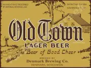 Old Town Lager Beer Label 12" x 16" Metal Sign