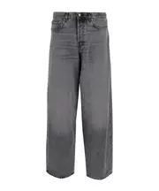 Embossed Patch Denim Jeans 23,24,25,26,27,28,29 Black