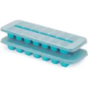 2PK Joseph & Joseph 33cm Flow Easy-Fill 14-Cube Ice Tray Mould Container Storage
