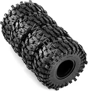 4PCS 1.9 RC Rubber Tires 118mm/45mm Soft RC Crawler Tires with Foam Insert for 1/10 RC Crawler Car TRX4 Axial SCX10 SCX10 II RC4WD D90 D110 TF2 Tamiya CC01