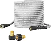 Giraffe Tools 100FT 1/4" 3200 PSI Kink Resistant Pressure Washer Hose with M22 Fittings, 2 Quick Connectors