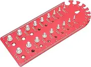 Metric Thread Pitch Gauge, Standard Thread Size Checker, Bolt Size Tool, Easy Thread Pitch Identifier, Handy Nut And Bolt Checker, Accurate Thread Pitch Gauge for Testing