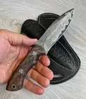 Handmade Fixed Blade Hunting Camping Knife With Micarta Handle Sharped Blade