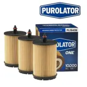 Purolator PF457GF Engine Oil Filter Cartridge Set of 3 for Chevy GMC Buick Olds