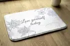 Bathroom Rug Anti-Slip Super Soft Absorbent - 75x45 cm - Minimalist flowers