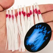 10Pc Squid Skirt Octopus Lures in Multiple Colors for Effective Fishing
