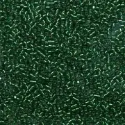 Silver-Lined Emerald Dyed Miyuki Delica Beads 10/0 (DBM0605-TB)